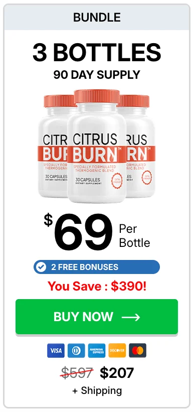 CitrusBurn Prices- 3 Bottles